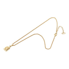ディオール 香水瓶 モチーフ ロープ チェーン ペンダント ネックレス ゴールド メッキ レディース Dior 【中古】