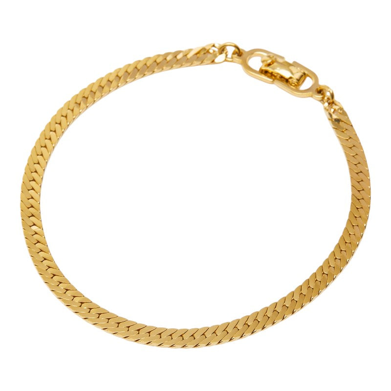 ディオール チェーン ブレスレット ゴールド メッキ レディース Dior 【中古】