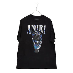 アミリ AMIRI 23SS クリスタルボールロゴ Tシャツ サイズUK42 ブラック コットン メンズ 【中古】