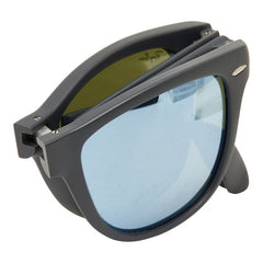 レイバン Folding Wayfarer 折り畳み式 サングラス 4105 6022 30 グレー プラスチック メンズ Ray-Ban 【中古】