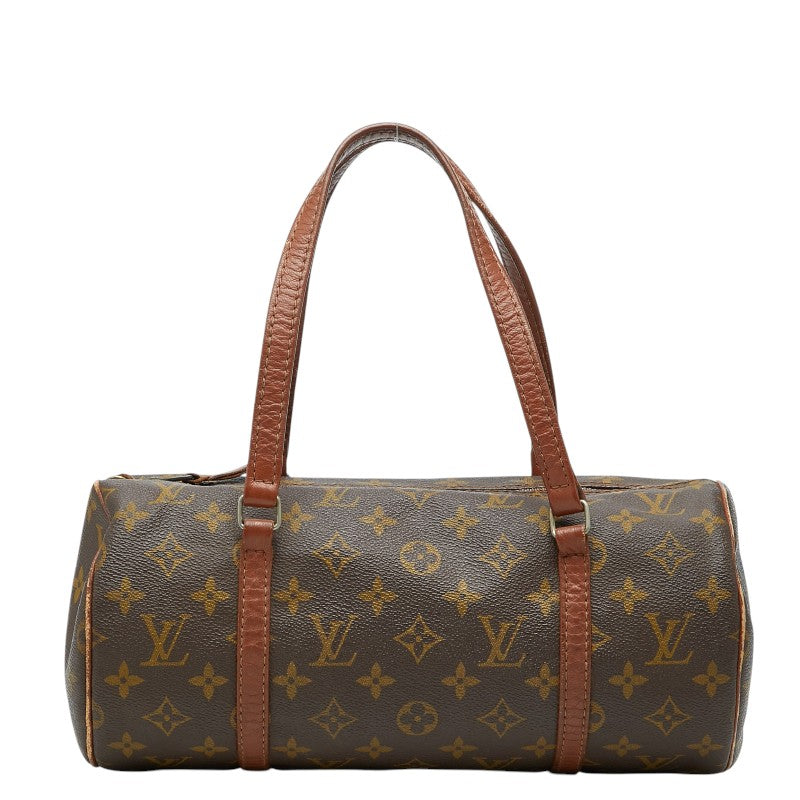 ルイ ヴィトン モノグラム パピヨン30 ハンドバッグ M51385 ブラウン PVC レザー レディース LOUIS VUITTON 【中古】
