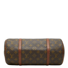 ルイ ヴィトン モノグラム パピヨン30 ハンドバッグ M51385 ブラウン PVC レザー レディース LOUIS VUITTON 【中古】
