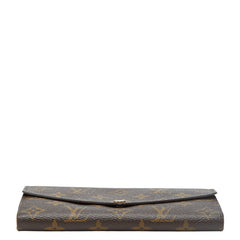 ルイ ヴィトン モノグラム ポルトフォイユ サラ 二つ折り 長財布 M60531 ブラウン PVC レザー レディース LOUIS VUITTON 【中古】