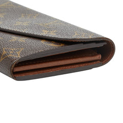 ルイ ヴィトン モノグラム ポルトフォイユ サラ 二つ折り 長財布 M60531 ブラウン PVC レザー レディース LOUIS VUITTON 【中古】