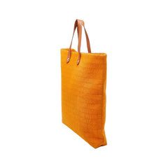 エルメス アメダバ ディアゴGM トートバッグ ハンドバッグ オレンジ ウール コットン レディース HERMES 【中古】