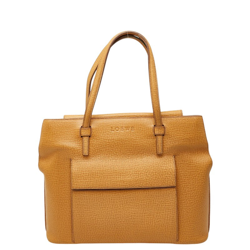 ロエベ ヴィンテージ ハンドバッグ トートバッグ ベージュ レザー レディース LOEWE 【中古】