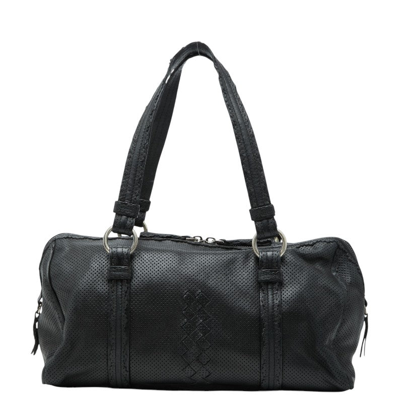 ボッテガヴェネタ ハンドバッグ ミニボストンバッグ ブラック レザー レディース BOTTEGAVENETA 【中古】