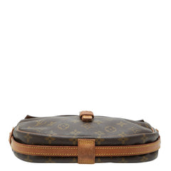 ルイ ヴィトン モノグラム ジュヌフィーユMM 斜め掛け ショルダーバッグ M51226 ブラウン PVC レザー レディース LOUIS VUITTON 【中古】