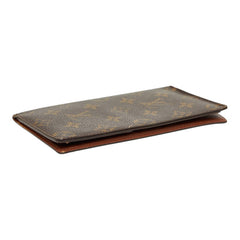 ルイ ヴィトン モノグラム ポルトバルール カルトクレディ 長財布 M61823 ブラウン PVC レザー レディース LOUIS VUITTON 【中古】