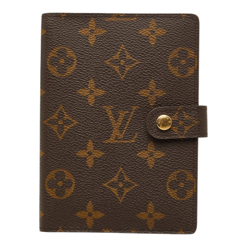ルイ ヴィトン モノグラム アジェンダPM システム手帳 R20005 ブラウン PVC レザー レディース LOUIS VUITTON 【中古】