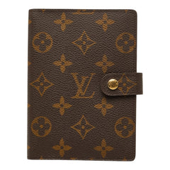 ルイ ヴィトン モノグラム アジェンダPM システム手帳 R20005 ブラウン PVC レザー レディース LOUIS VUITTON 【中古】