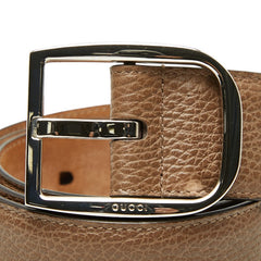 グッチ ベルト サイズ：85/34 449716 ブラウン レザー メンズ GUCCI 【中古】