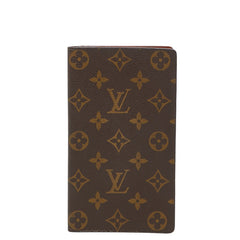 ルイ ヴィトン モノグラム ポルト シェキエ カルトクレディ 長財布 M62225 ブラウン PVC レザー レディース LOUIS VUITTON 【中古】