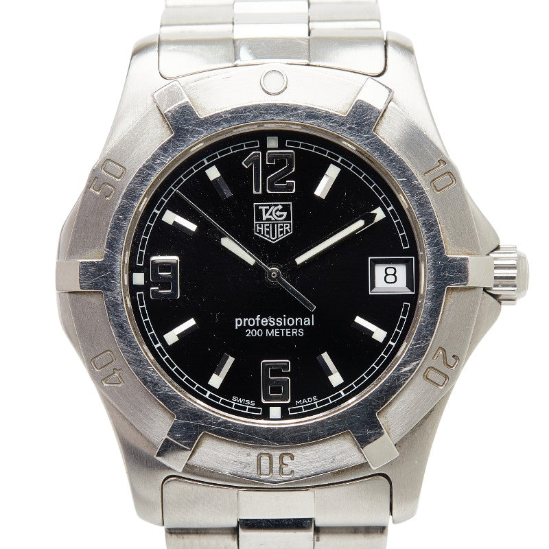 タグホイヤー エクスクルーシブ 腕時計 WN1110 クオーツ ブラック文字盤 ステンレススチール メンズ TAG HEUER 【中古】