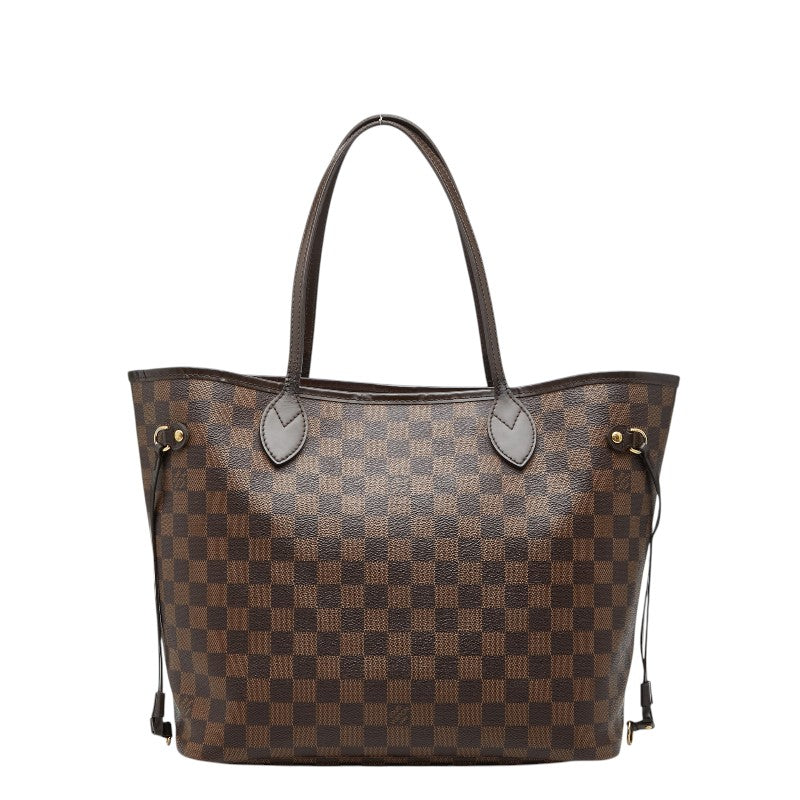 ルイ ヴィトン ダミエ ネヴァーフルMM ショルダーバッグ トートバッグ N51105 ブラウン PVC レザー レディース LOUIS VUITTON 【中古】
