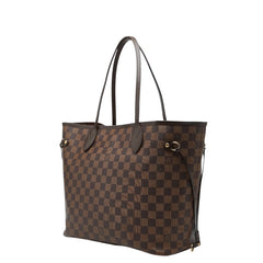 ルイ ヴィトン ダミエ ネヴァーフルMM ショルダーバッグ トートバッグ N51105 ブラウン PVC レザー レディース LOUIS VUITTON 【中古】
