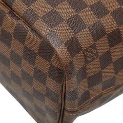 ルイ ヴィトン ダミエ ネヴァーフルMM ショルダーバッグ トートバッグ N51105 ブラウン PVC レザー レディース LOUIS VUITTON 【中古】