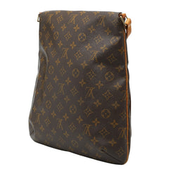 ルイ ヴィトン モノグラム ミュゼット 斜め掛け ショルダーバッグ M51256 ブラウン PVC レザー レディース LOUIS VUITTON 【中古】