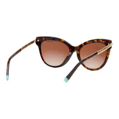 ティファニー アトラス キャットアイ サングラス TF4182-F ブラウン ゴールド プラスチック レディース TIFFANY&Co. 【中古】