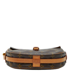 ルイ ヴィトン モノグラム ジュヌフィーユPM 斜め掛け ショルダーバッグ M51227 ブラウン PVC レザー レディース LOUIS VUITTON 【中古】