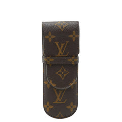 ルイ ヴィトン モノグラム エテュイ スティロ ペンケース M62990 ブラウン PVC レザー レディース LOUIS VUITTON 【中古】