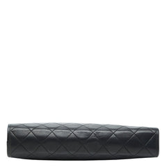 シャネル ココマーク マトラッセ クラッチバッグ セカンドバッグ ブラック ラムスキン レディース CHANEL 【中古】