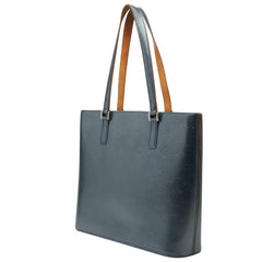 ルイ ヴィトン モノグラム マット ウィルウッド ハンドバッグ トートバッグ M55105 ブルー レザー レディース LOUIS VUITTON 【中古】