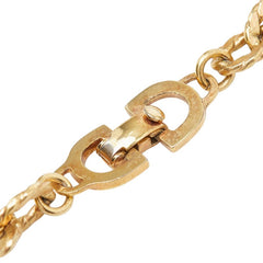 ディオール ロングネックレス ゴールド メッキ フェイクパール レディース Dior 【中古】