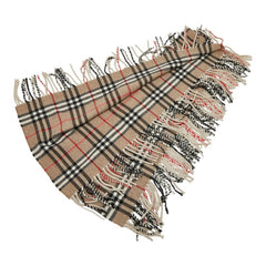 バーバリー ノバチェック マフラー ベージュ マルチカラー レディース BURBERRY 【中古】