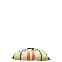 マルニ ハンモックバッグ トートバッグ ハンドバッグ ベージュ マルチカラー キャンバス レディース MARNI 【中古】