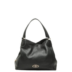 コーチ イーディー トートバッグ 33547 ブラック レザー レディース COACH 【中古】