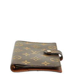ルイ ヴィトン モノグラム アジェンダPM 手帳カバー R20005 ブラウン PVC レザー レディース LOUIS VUITTON 【中古】