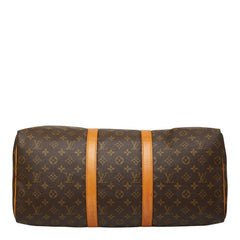 ルイ ヴィトン モノグラム キーポル50 ボストンバッグ M41426 ブラウン PVC レザー レディース LOUIS VUITTON 【中古】