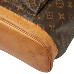 ルイ ヴィトン モノグラム モンスリGM リュック バックパック M51135 ブラウン PVC レザー レディース LOUIS VUITTON 【中古】