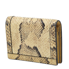 グッチ ダイアナ GGロゴ 二つ折り財布 658244 アイボリー系 パイソン バンブー レディース GUCCI 【中古】