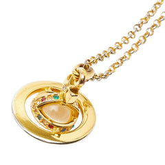 ヴィヴィアンウエストウッド タイニー オーブ ペンダント ネックレス ゴールド マルチカラー メッキ レディース Vivienne Westwood 【中古】