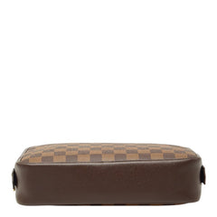 ルイ ヴィトン ダミエ トゥルース トワレット25 化粧ポーチ コスメポーチ N47623 ブラウン PVC レディース LOUIS VUITTON 【中古】