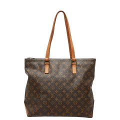 ルイ ヴィトン モノグラム カバメゾ ショルダーバッグ トートバッグ M51151 ブラウン PVC レザー レディース LOUIS VUITTON 【中古】