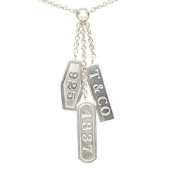 ティファニー 3タグ エレメント 1837 ネックレス SV925 シルバー レディース TIFFANY&Co. 【中古】