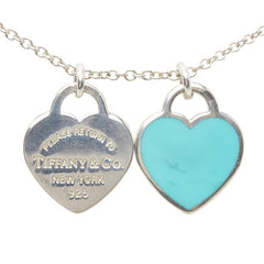ティファニー リターン トゥ ティファニー ダブルハート ネックレス シルバー ティファニーブルー SV925 シルバー レディース TIFFANY&Co. 【中古】