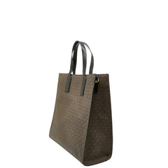 マイケルコース MKシグネチャー KENLY LG NS TOTE トートバッグ ショルダーバッグ ハンドバッグ 2WAY ブラウン ブラック PVC レザー レディース Michael Kors 【中古】