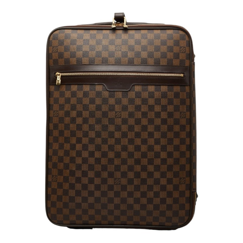 ルイ ヴィトン ダミエ ぺガス55 キャリーバッグ スーツケース N23294 ブラウン PVC レディース LOUIS VUITTON 【中古】