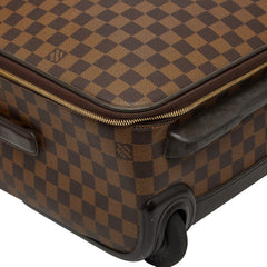 ルイ ヴィトン ダミエ ぺガス55 キャリーバッグ スーツケース N23294 ブラウン PVC レディース LOUIS VUITTON 【中古】