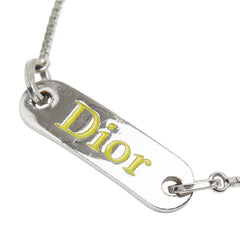 ディオール ロゴプレート チェーン ブレスレット シルバー メタル レディース Dior 【中古】