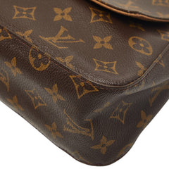 ルイ ヴィトン モノグラム ミニルーピング ショルダーバッグ ハンドバッグ M51147 ブラウン PVC レザー レディース LOUIS VUITTON 【中古】