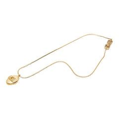ジバンシー Gロゴ オーバル チェーン ペンダント ネックレス ゴールド メッキ レディース Givenchy 【中古】