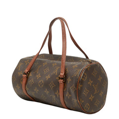 ルイ ヴィトン モノグラム パピヨン26 ハンドバッグ M51366 ブラウン PVC レザー レディース LOUIS VUITTON 【中古】