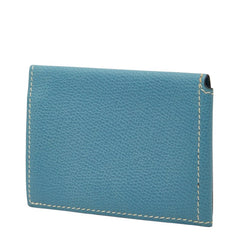エルメス パスケース ブルー レザー レディース HERMES 【中古】