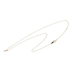 K10PG ピンクゴールド ダイヤ0.03ct プチネックレス ネックレス レディース 【中古】