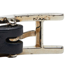 エルメス アピ3 ロング ブレスレット 3連 ブラック レザー レディース HERMES 【中古】